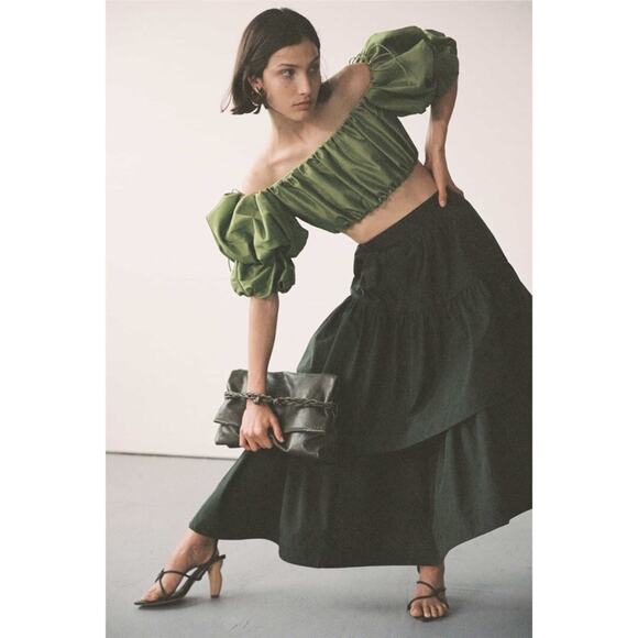 Aje Interlace Midi Ruffle Asymmetrical Skirt - Picture 7 of 12